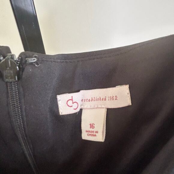 CB Dress-size 16- scuba, stretch, sleeveless, butterfly print,lined,slimming - Picture 4 of 7